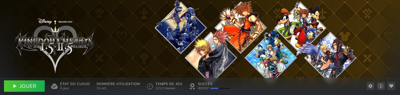 Mon temps de jeu sur Kingdom Hearts HD 1.5 + 2.5 ReMIX