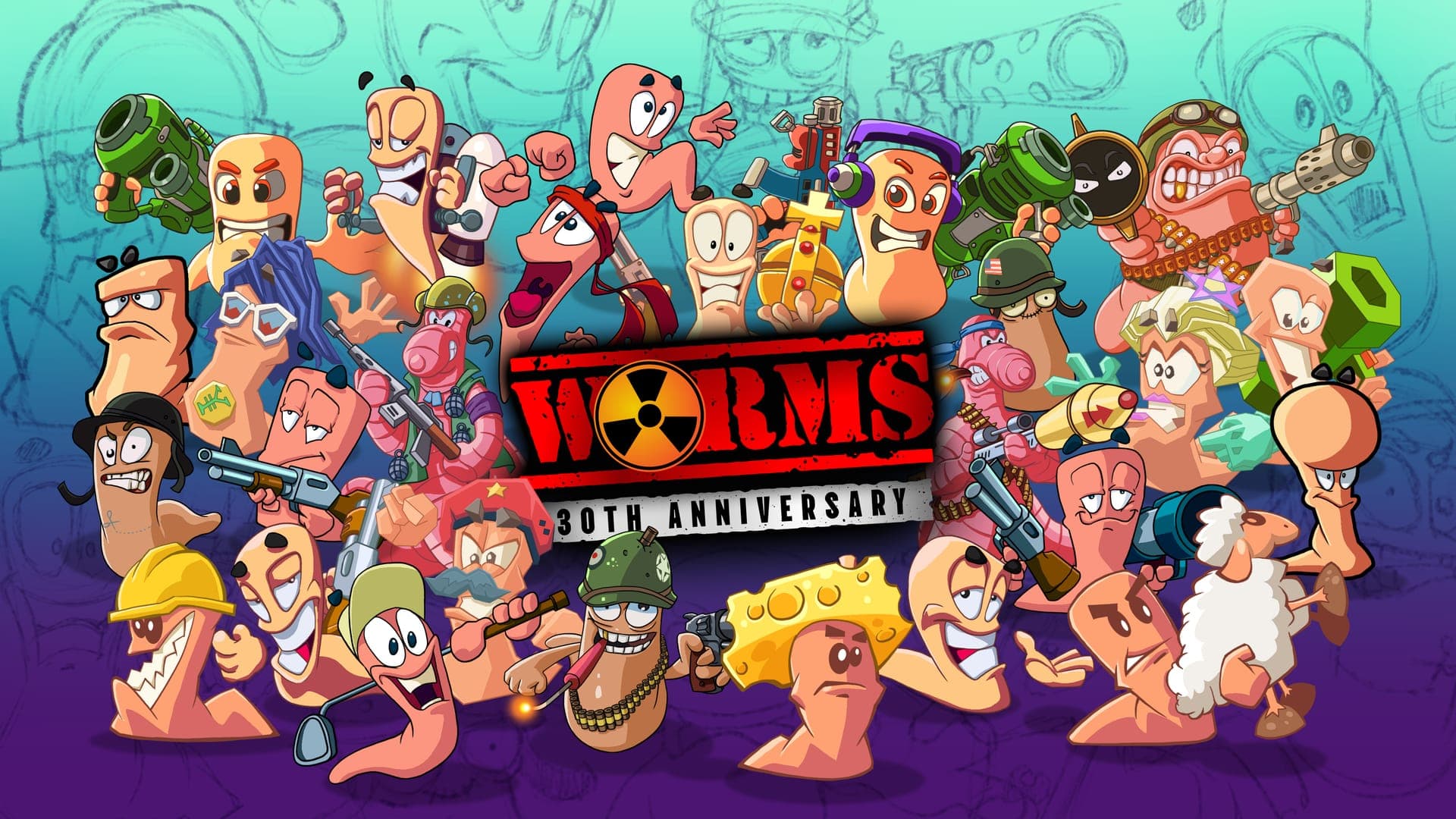 Bannière du jeu : Worms Revolution