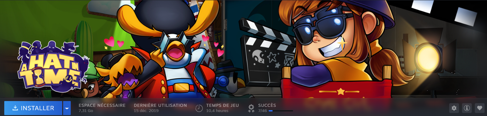 My playtime on A Hat in Time