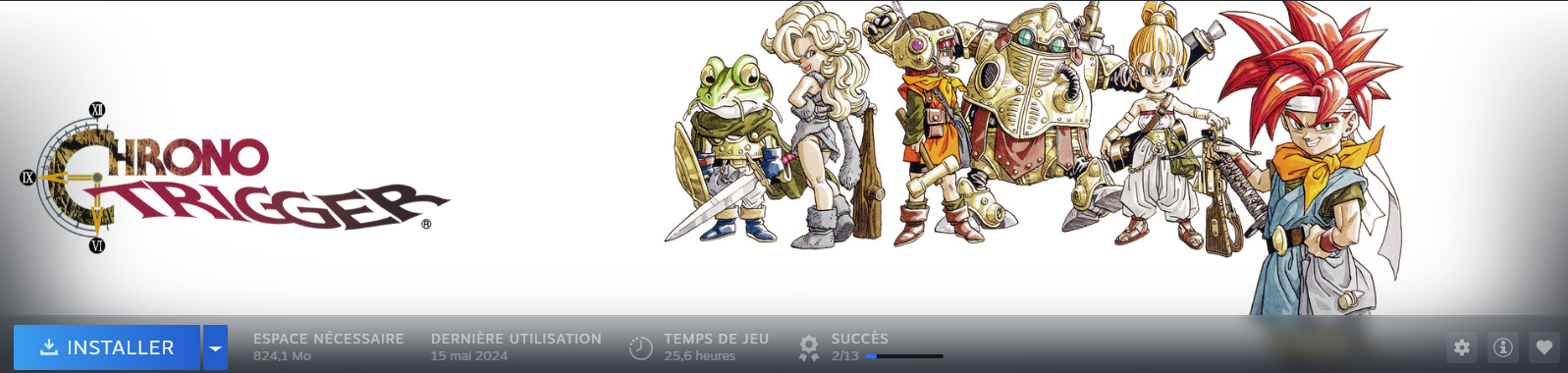 My playtime on Chrono Trigger