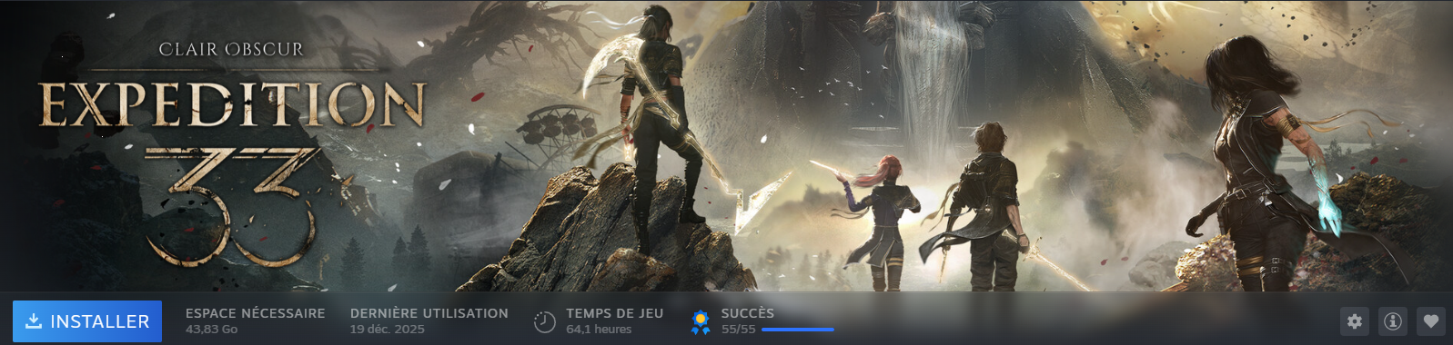 "Clair Obscur: Expedition 33" platiné