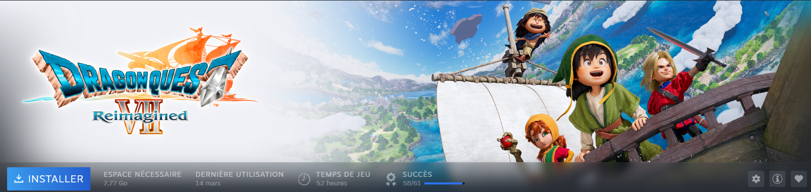 Mon temps de jeu sur Dragon Quest VII Reimagined