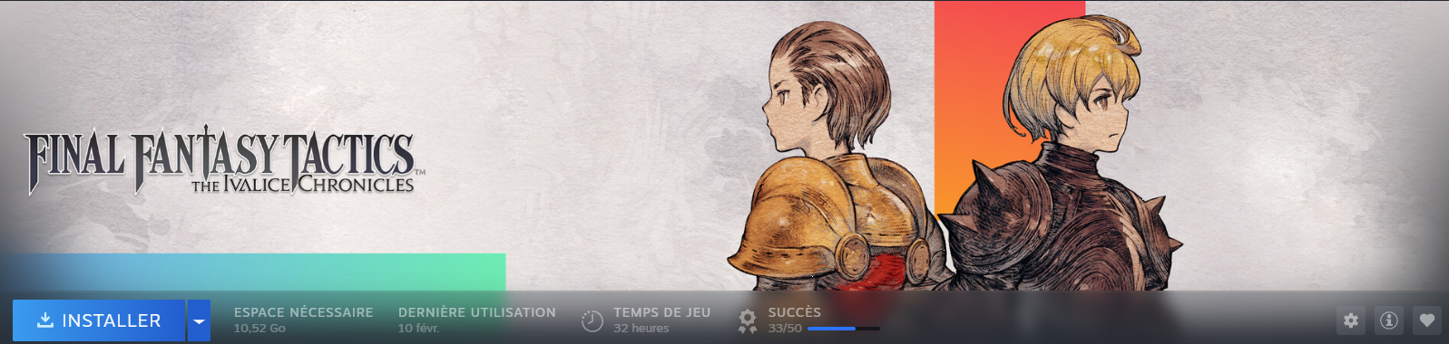 My playtime on Final Fantasy Tactics: The Ivalice Chronicles