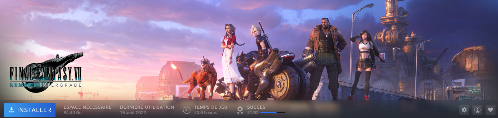 Mon temps de jeu sur Final Fantasy VII Remake Intergrade