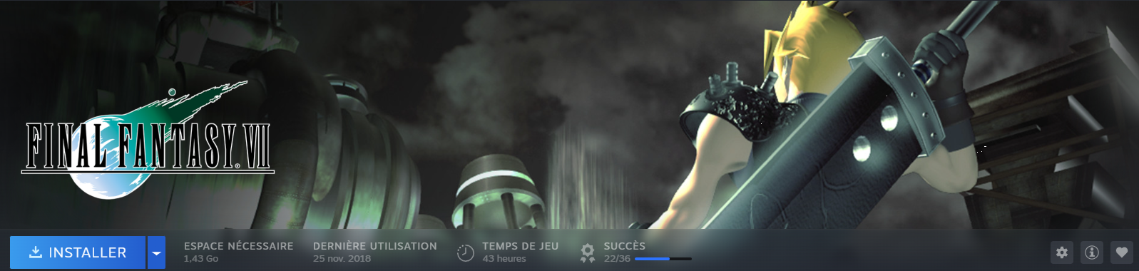 My playtime on Final Fantasy VII