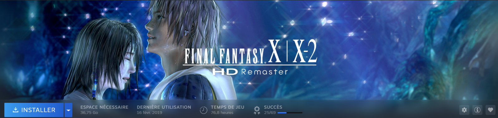 My playtime on Final Fantasy X/X-2 HD Remaster