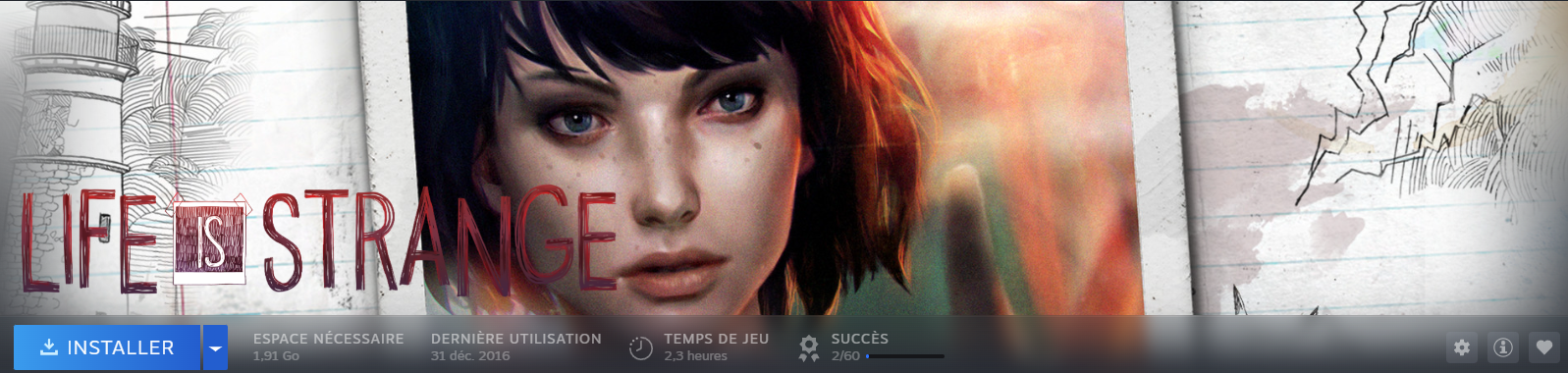 My playtime on Life is Strange