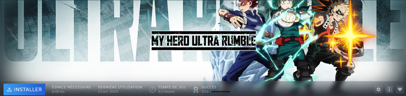 My playtime on My Hero Ultra Rumble