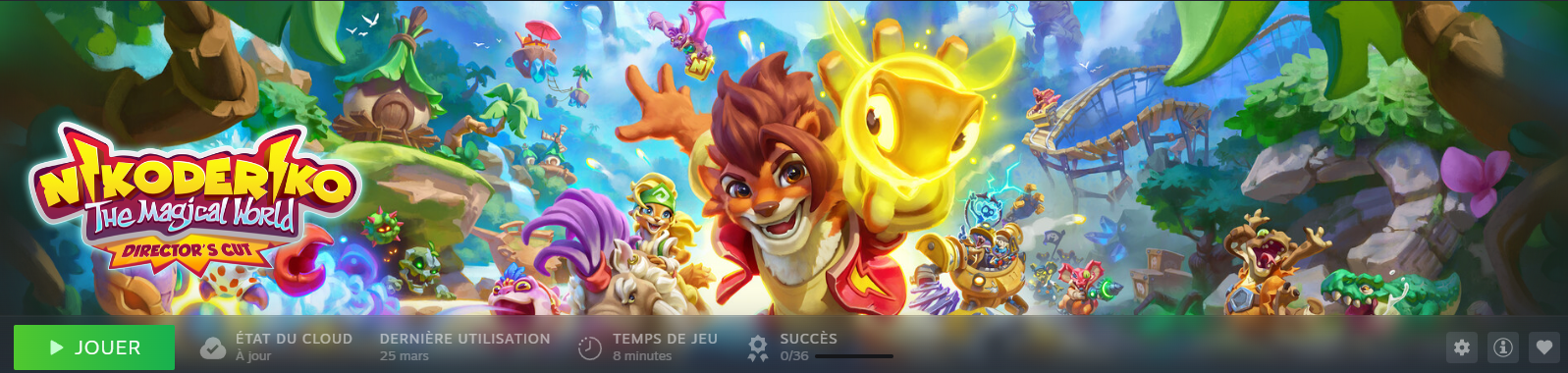 My playtime on Nikoderiko: The Magical World - Director's Cut
