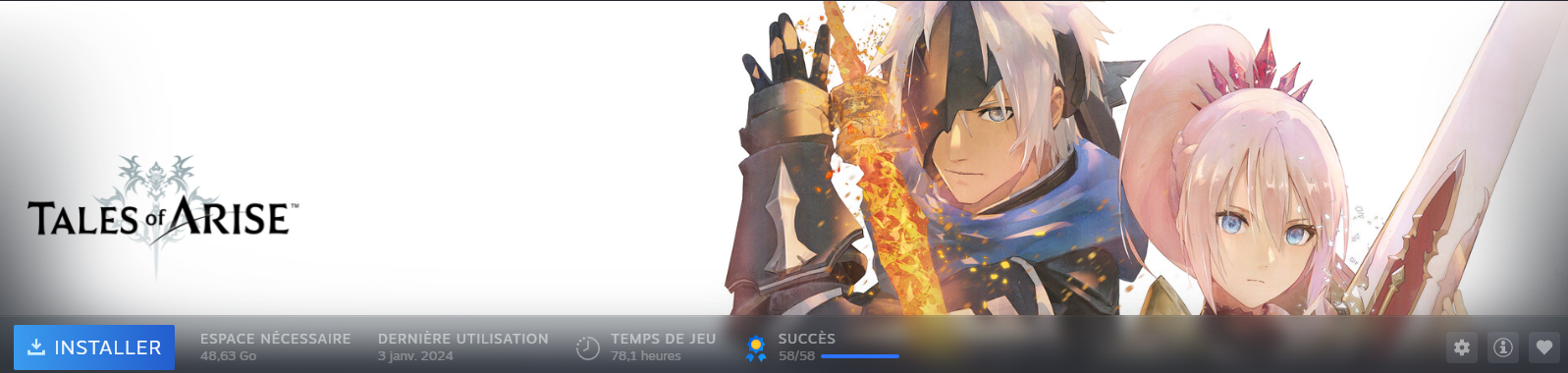 "Tales of Arise" platinum trophy