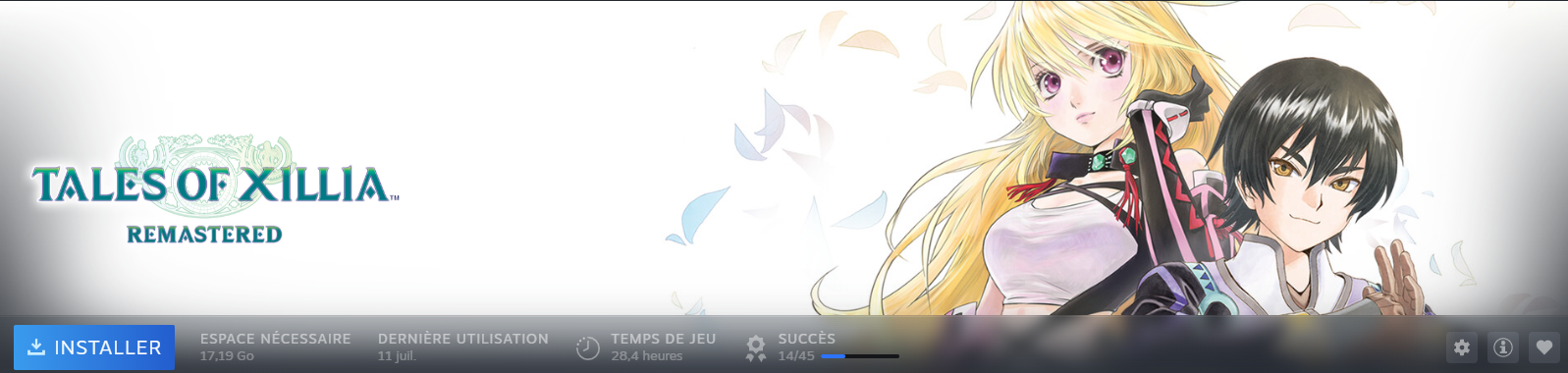 Mon temps de jeu sur Tales of Xillia Remastered